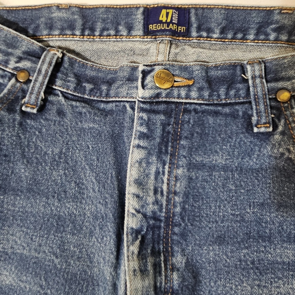 47MWZ Wrangler Bootcut Cowboy Cut Jeans 35x35   Western Boot Denim